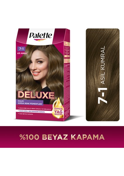 Schwarzkopf Palette Deluxe Yoğun Renkler 7-1 Asil Kumral Saç Boyası
