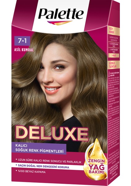 Schwarzkopf Palette Deluxe Yoğun Renkler 7-1 Asil Kumral Saç Boyası