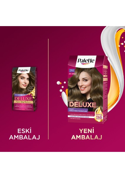 Schwarzkopf Palette Deluxe Yoğun Renkler 7-1 Asil Kumral Saç Boyası