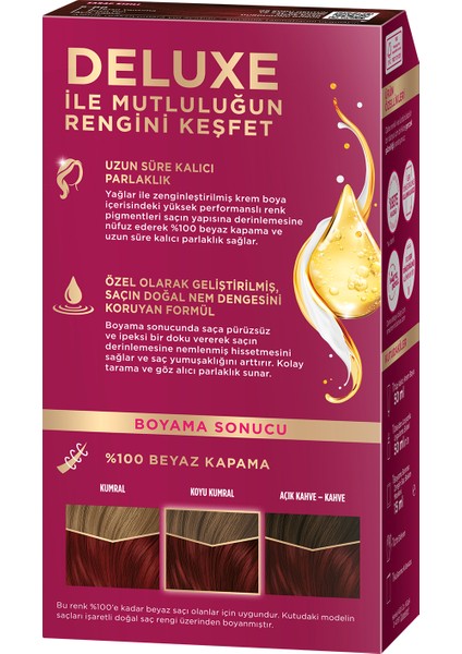 Deluxe Kalıcı Renkler 5-88 Şarap Kızılı Saç Boyası