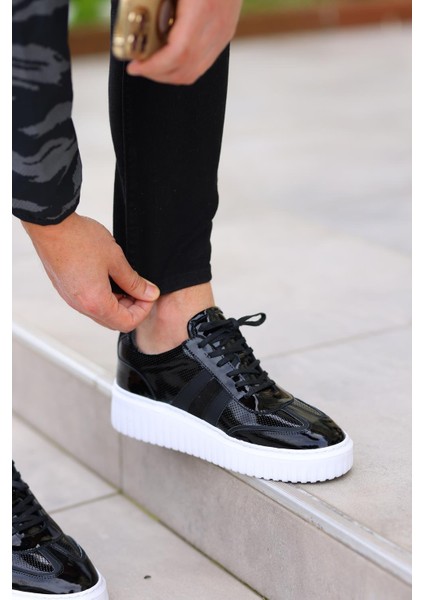 -Siyah Rugan Ayakkabı Siyah modelleri