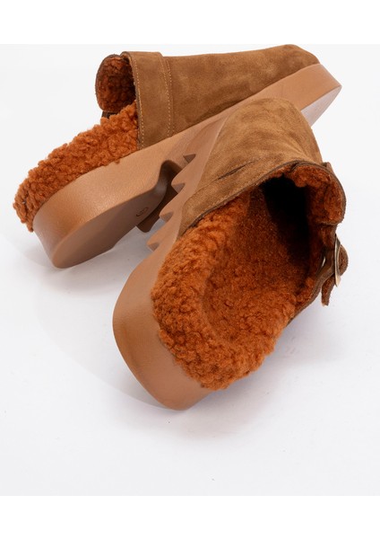 Kadın Yüksek Taban Içi Peluşlu Önü Kapalı Terlik Zy 1545 Taba fırsatları