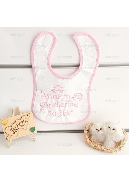 Annem Ellerine Sağlık Su Geçirmez Pembe Önlük