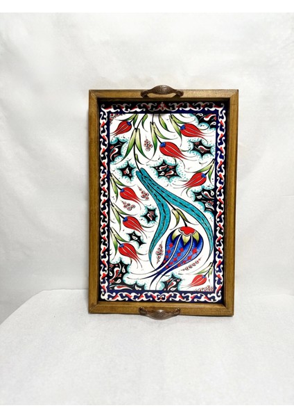 25 X 40 Cm Lale Çini Tepsi fiyatları