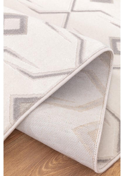 Troya Beyaz Gri Yumuşak Konforlu Halı J0092 indirimleri