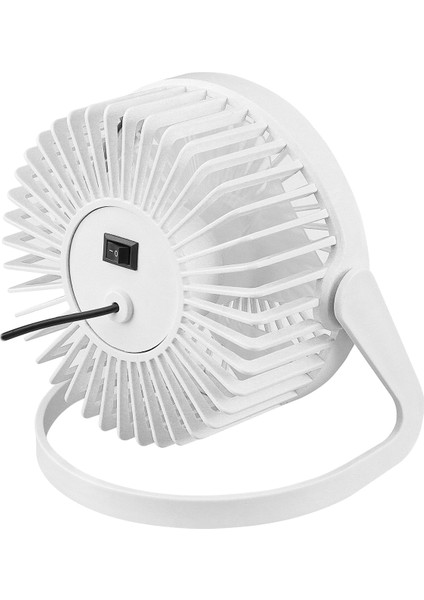 EFN-505 360 Derece Dönüş Taşınabilir Mini Masaüstü Beyaz USB Fan Vantilatör