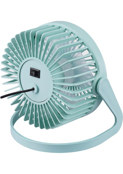 EFN-505 360 Derece Dönüş Taşınabilir Mini Masaüstü Turkuaz USB Fan Vantilatör