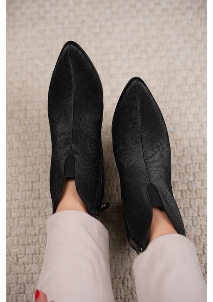 Jenifer Guja Ithal Topuk Taş Detaylı Özel Seri Kadın Bot Siyah modelleri