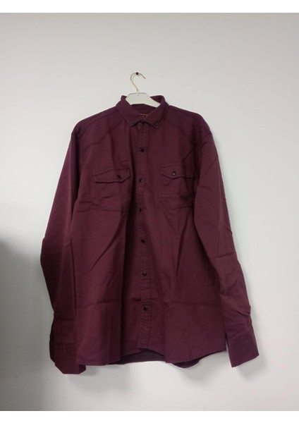 Erkek Slim Fit Çift Cepli Kot Gömlek
