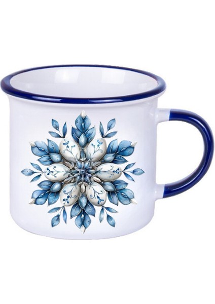 Deepcraft Best Quality Enamel Mavi Kulp Kupa 300 Ml