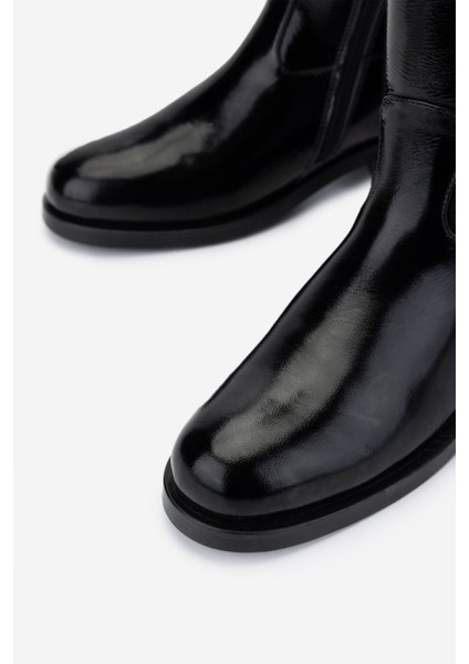 Kadın Siyah Rugan Casual Çizme 33 28539 Bn Czm Sk24-25 Sıyah Krsk Rgn modelleri