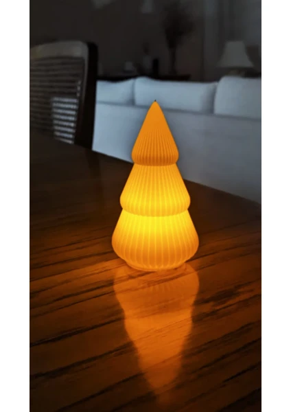 Peradesign Çam Ağacı Tealight Mumluk Dekoratif Kış Konsepti Yılbaşı Süsleri 10CM-15CM-20CM