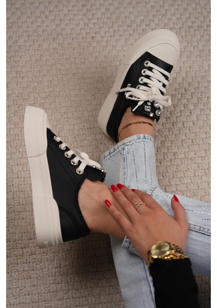 Jodi Orijinal Krite Bell Taş Detaylı Ithal Özel Seri Kadın Spor Ayakkabı Siyah