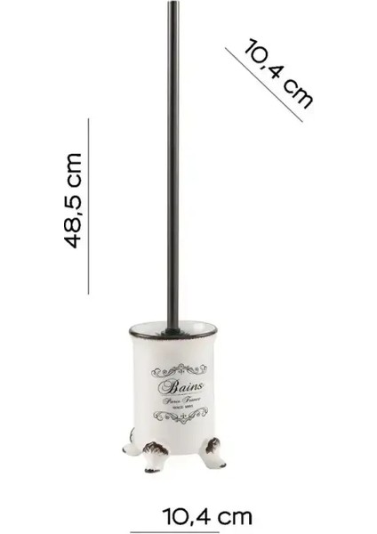Amelie Seramik Tuvalet Fırçalık Beyaz (A.1GD.AM3302)