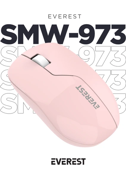 SMW-973 USB Pembe 2.4ghz Kablosuz Mouse