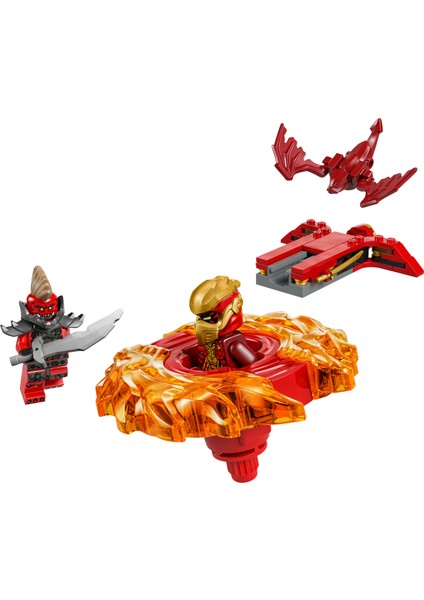 ® NINJAGO® Kai’nin Ejderha Spinjitzu Topacı 71823 - 6 Yaş ve Üzeri Çocuklar için 2 Ninja Minifigürü İçeren Yaratıcı Oyuncak Yapım Seti (54 Parça)