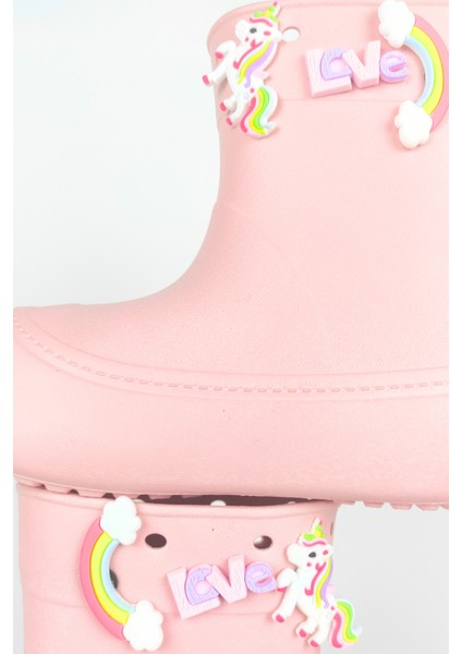 DivaÇizme Pudra Çocuk Yağmur Çizmesi-Botu - Su Geçirmez fırsatları