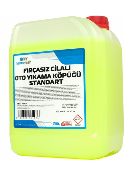 Fırçasız Cilalı Oto Yıkama Köpüğü Standart 5 Lt