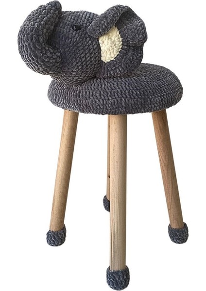 Hayvan Figürlü Ahşap Amigurumi Çocuk Taburesi Fil fiyatları