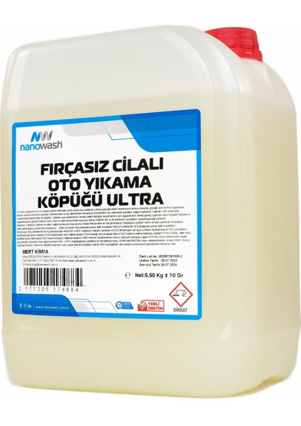 Fırçasız Cilalı Oto Yıkama Köpüğü Ultra 5 Lt