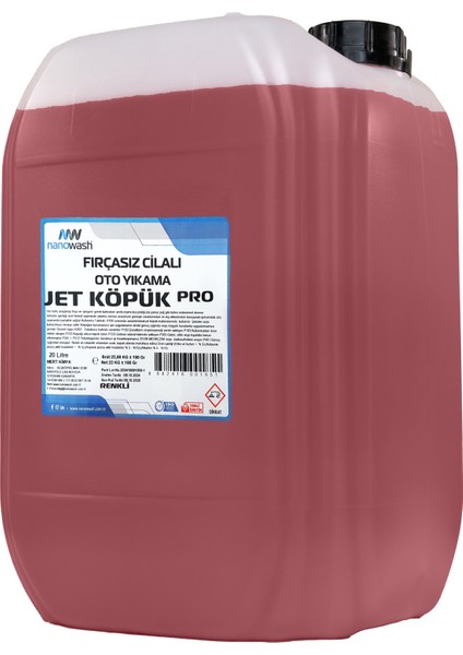 Jet Köpük Pro Renkli 20 Lt