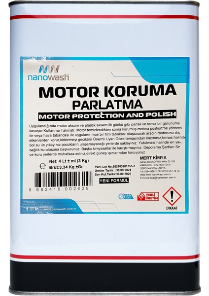 Motor Koruma Parlatma 4 Lt