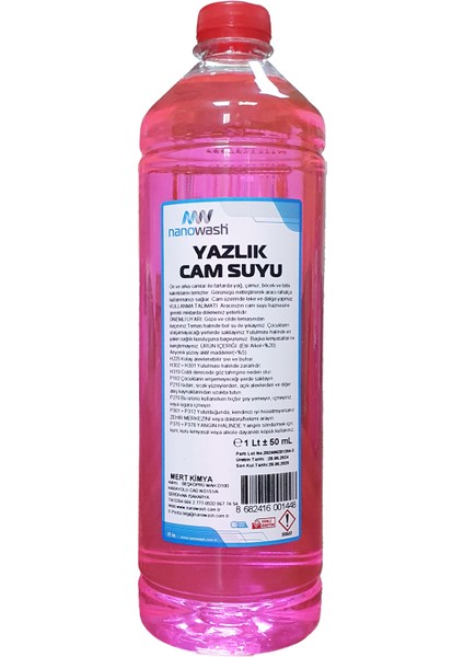 Yazlık Cam Suyu 1 Lt