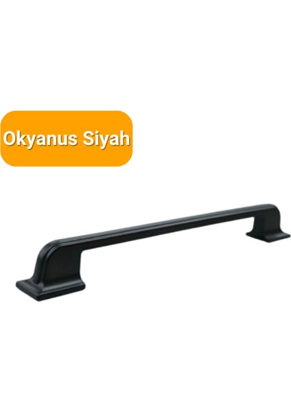 50 Adet Okyanus Siyah Metal Mobilya Kulbu 160 mm - 192 mm