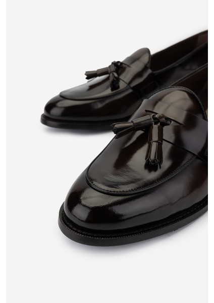 Erkek Hakiki Deri Kahverengi Loafer Ayakkabı 1016 023 Erk Ayk SK24-25 Kahve Dante modelleri