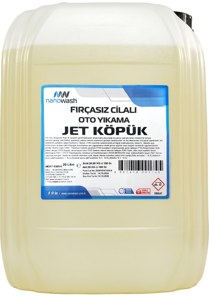 Jet Köpük 20 Lt