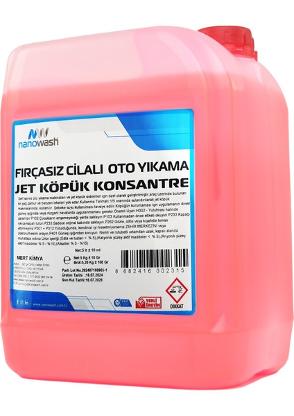 Jet Köpük Konsantre 5 Lt