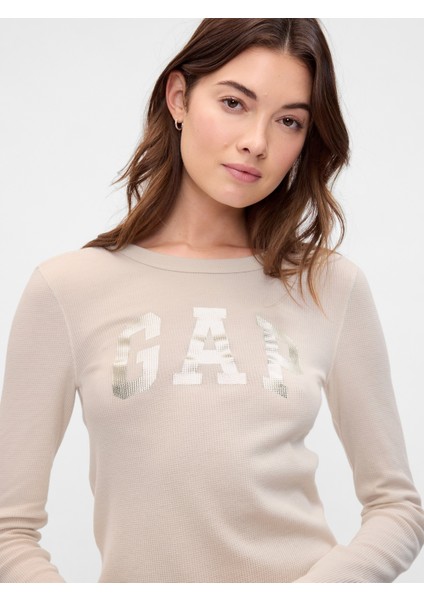 Kadın Bej Waffle Örgü T-Shirt modelleri