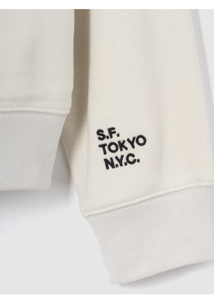Erkek Kırık Beyaz Gap Logo Vintage Soft Fleece Sweatshirt fiyatları