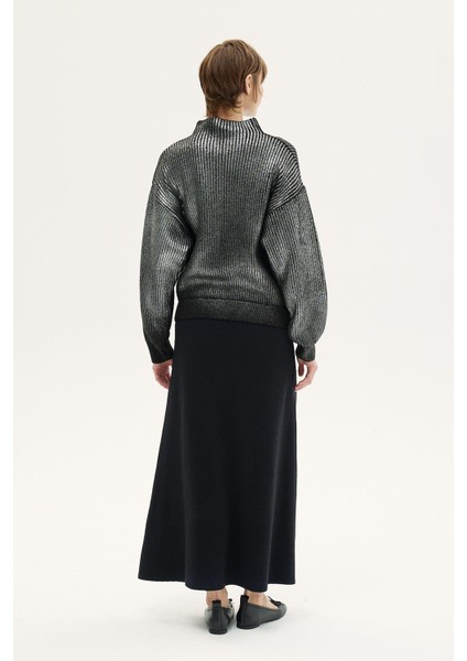 Veronica Triko Kazak Siyah