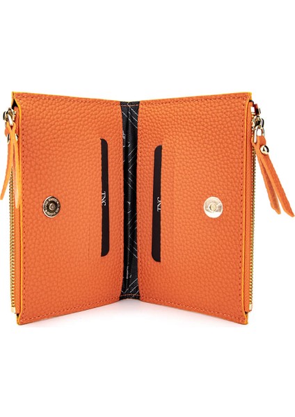 Kadın Vegan Turuncu Cüzdan Cuzdan 1039 203 Bn Cuzdan Y24 Turuncu Fltr fırsatları