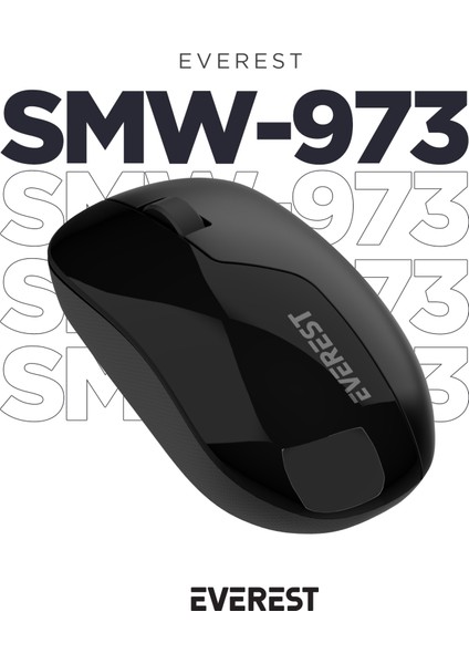 SMW-973 USB Siyah 2.4ghz Kablosuz Mouse