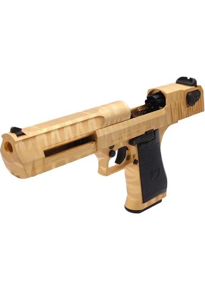 Cybergun Desert Eagle .50AE Altın Kaplan Desen + Green Gas + 0.20GR Bb + Taşıma Çantası + Balistik Gözlük indirimleri