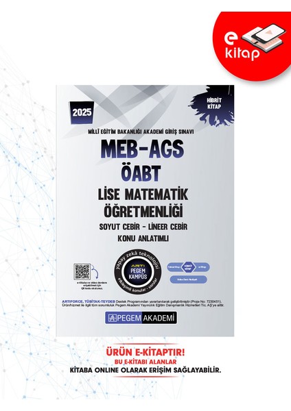 2025 MEB-AGS ÖABT Lise Matematik Öğretmenliği Lineer Cebir-Soyut