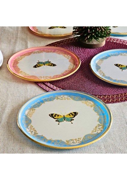 Butterfly Effect 6 Lı Pasta Tabağı 21 cm
