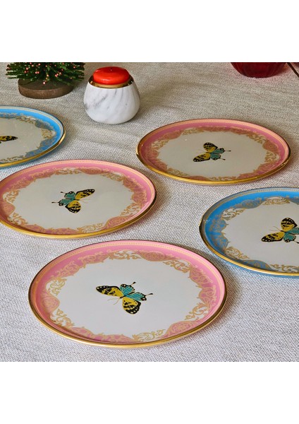 Butterfly Effect 6 Lı Pasta Tabağı 21 cm
