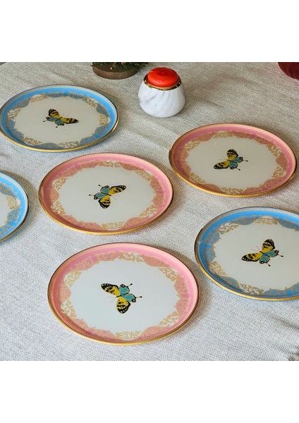 Butterfly Effect 6 Lı Pasta Tabağı 21 cm