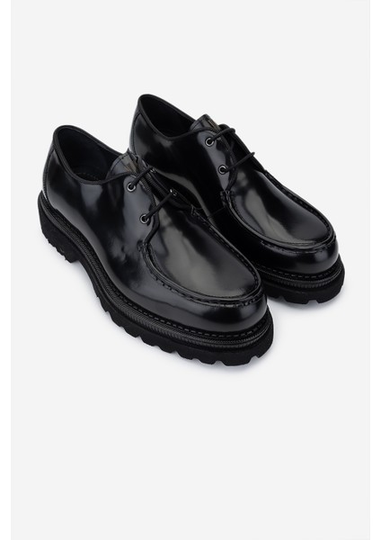 Erkek Hakiki Deri Siyah Açma Casual Ayakkabı 771 510 Erk Ayk SK24-25 Sıyah Acma fiyatları