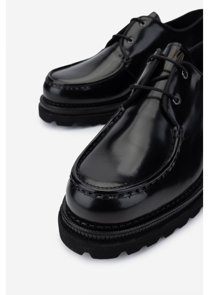 Erkek Deri Siyah Açma Casual Ayakkabı 771 510 Erk Ayk SK24-25 Sıyah Acma modelleri