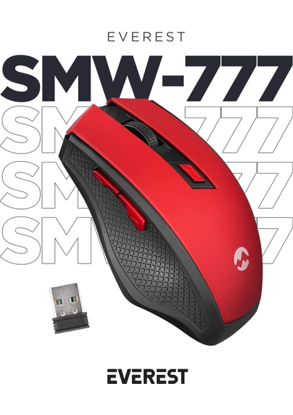 SMW-777 Usb Kırmızı 2.4Ghz Optik Wireless Mouse