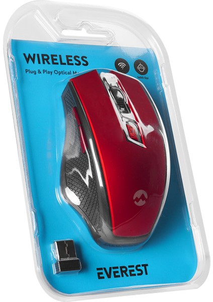 SMW-777 Usb Kırmızı 2.4Ghz Optik Wireless Mouse