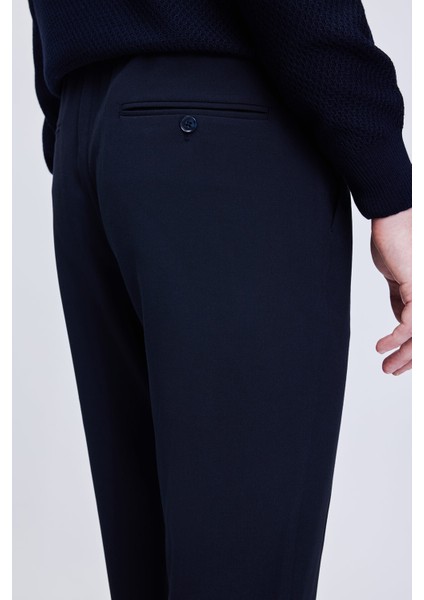 Lacivert Rahat Kesim Yandan Cepli Jogger Pantolon fırsatları