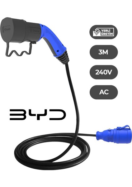 Byd Elektrikli Araçlardan Güç Alın: V2L Tekli Uzatma Priz Adaptör