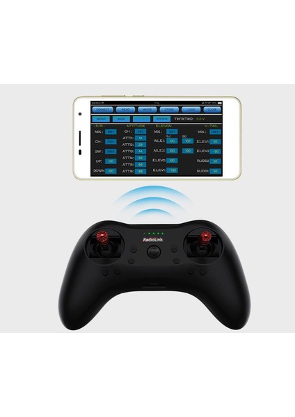 T8S Bt Bluetooth 2.4ghz 8 Kanal Radio Kontrol Uzaktan Kumanda +R8EF Alıcı Ppm,pwm,s-Bus Destekli (Dahili Batarya+Uygulama Desteği)