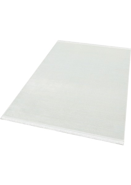 Eko Halı Sateen St 09 White Hav Vermez Yıkanabilir Kaymaz Ince Dokuma Modern Makine Dokuması Halı modelleri