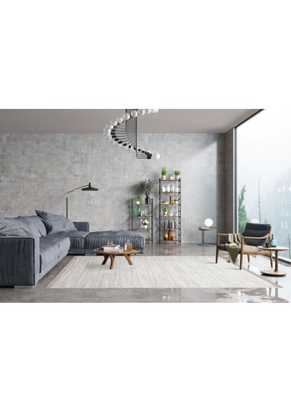 Eko Halı Sateen St 09 Beige Gold Hav Vermez Yıkanabilir Kaymaz Ince Dokuma Modern Makine Dokuması Halı indirimleri